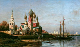 Боголюбов А.П.  -  Крестный ход в Ярославле. 1863